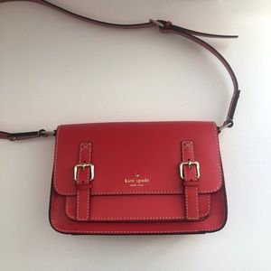 Kate Spade Red Leather Crossbody